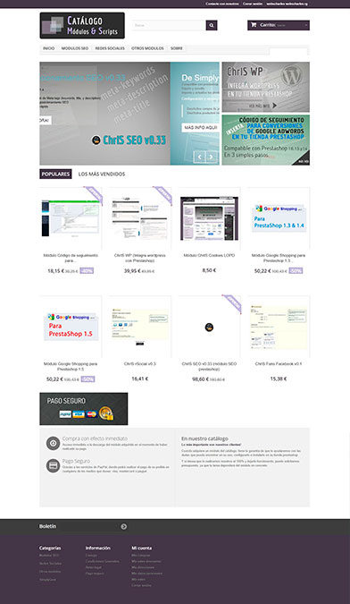 Catálogo Webscharles – Tienda de módulos Prestashop